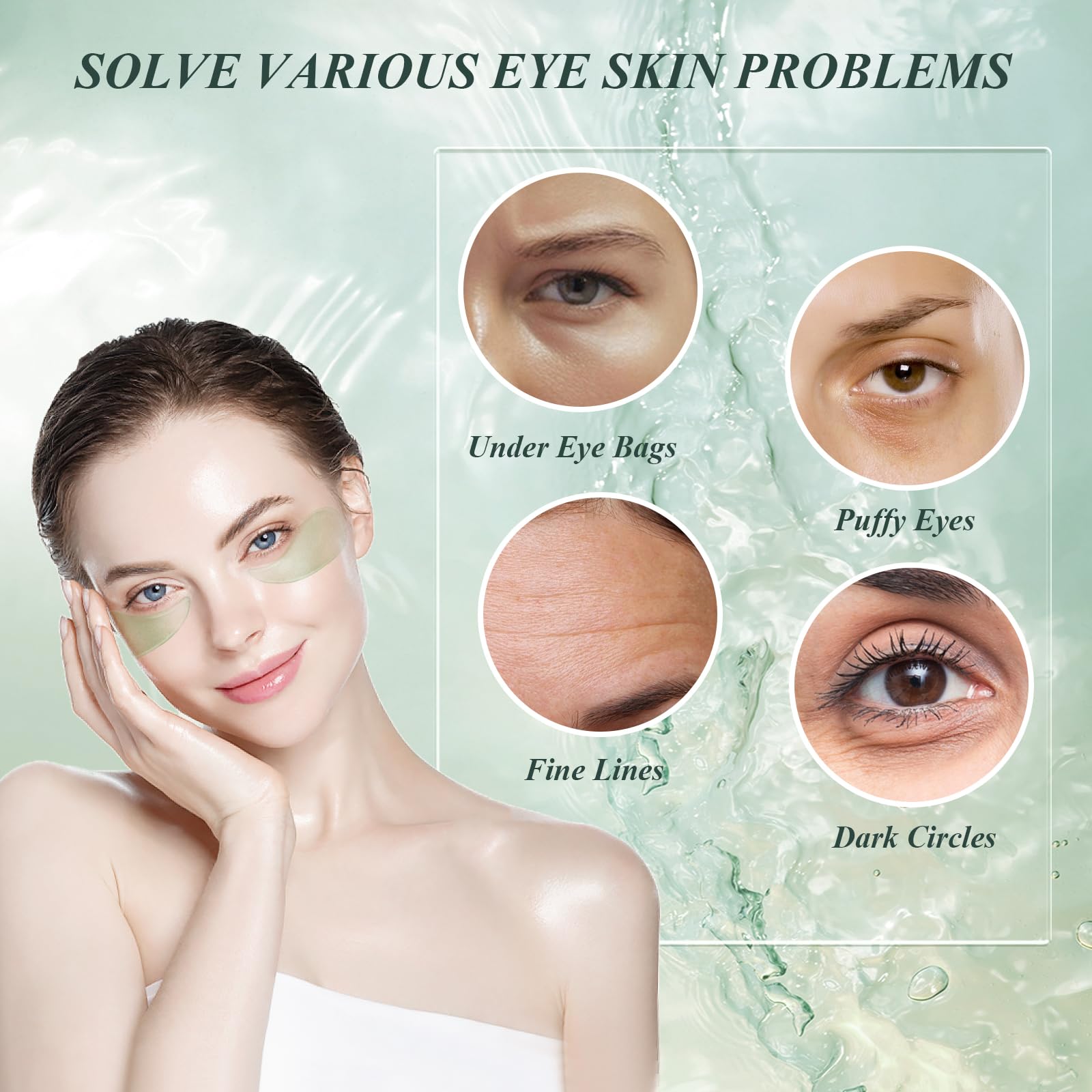 Caewous parches ojeras minimizan oscuridad y mejoran elasticidad del contorno