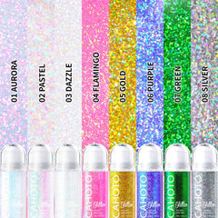 CAHOTO roll-on sequins green rollerball offers quick, mess-free sparkle
