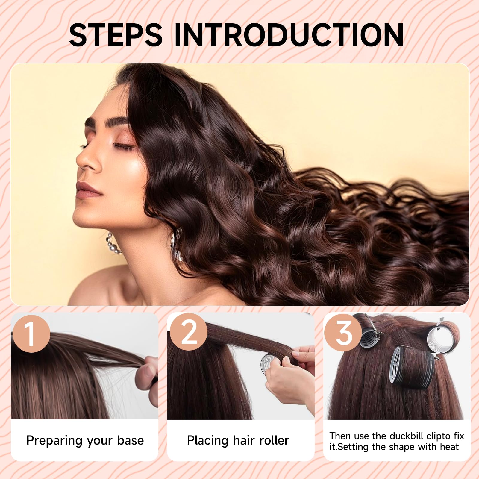 Caija-H 25mm small rollers for tight, precise curls