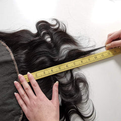 Caijuxing frontal natural color can be curled or dyed to match your look.