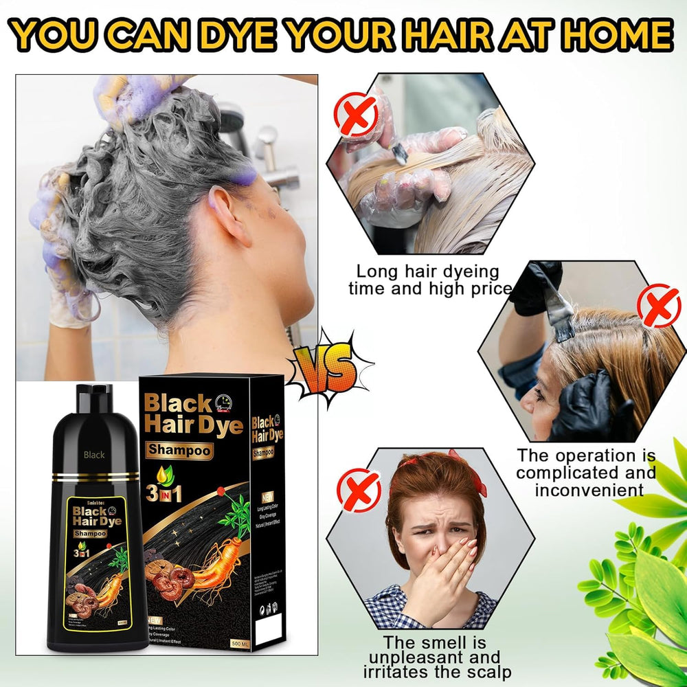 CAJPK Hair Dye Shampoo packaging is gift-ready for unisex use