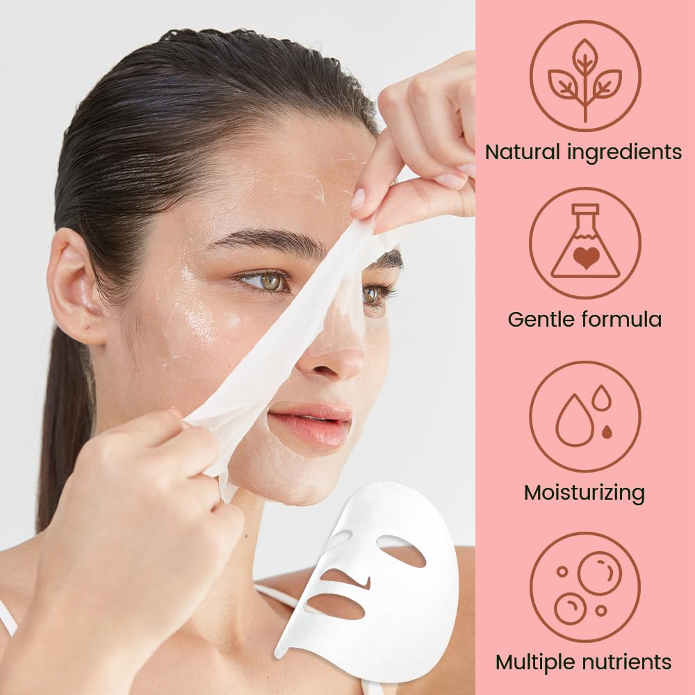 CAKAILA strawberry mask sheet in use for soothing hydration and glow.