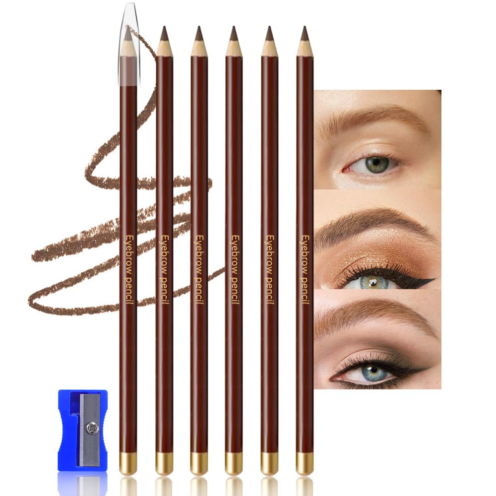 CAKAILA light brown eyebrow pencil with wooden core for precise natural brows.