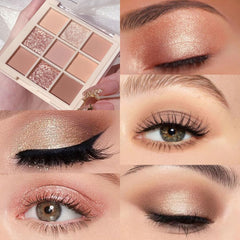 CAKAILA Nude Pink Beige Eyeshadow Palette open compact for quick color matching on the go