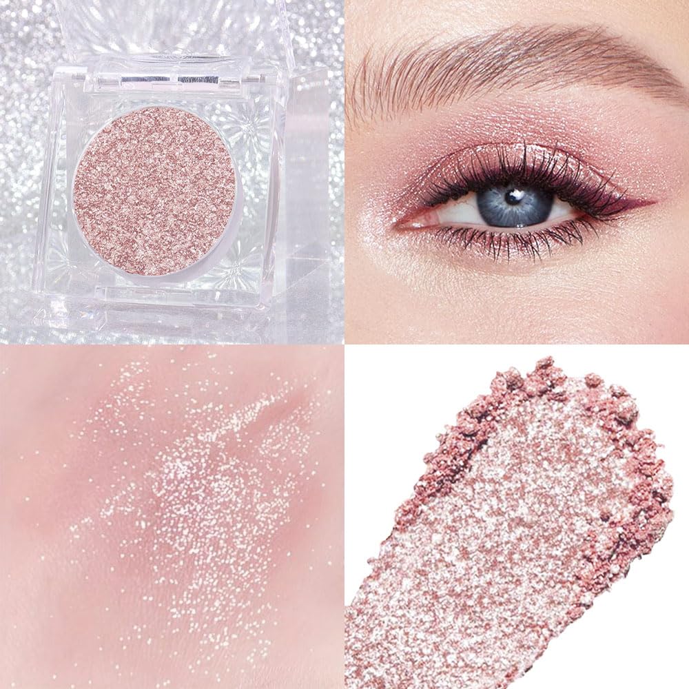 CAKAILA shimmer palette compact highlights sleek packaging for easy travel.