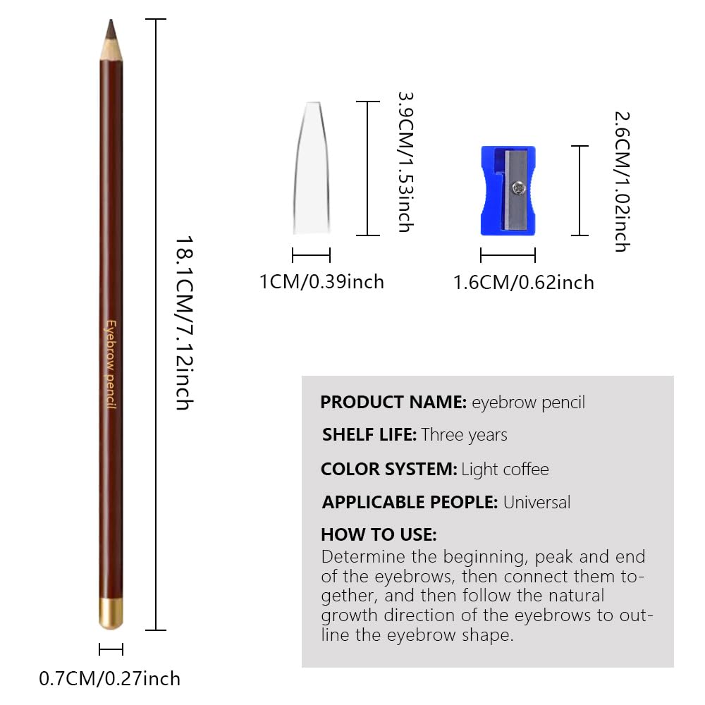 CAKAILA eyebrow pencil set includes sharpener for on-the-go touch-ups.