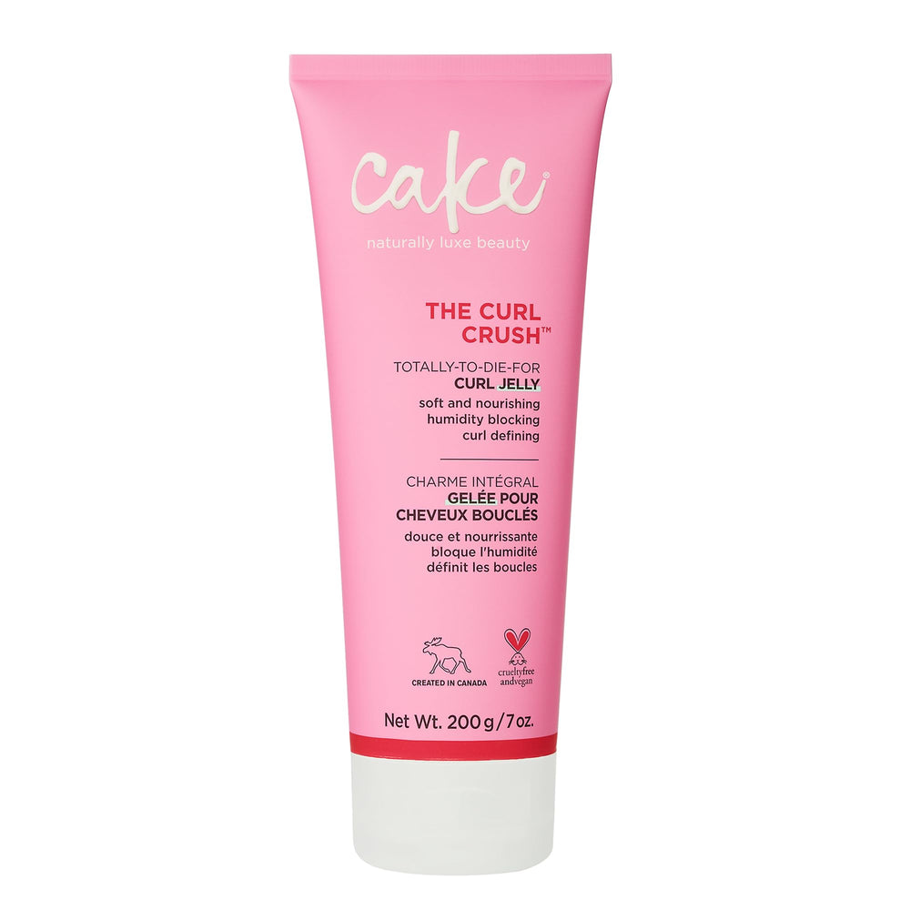 Cake Beauty Curl Jelly en envase, define rizos y reduce frizz.