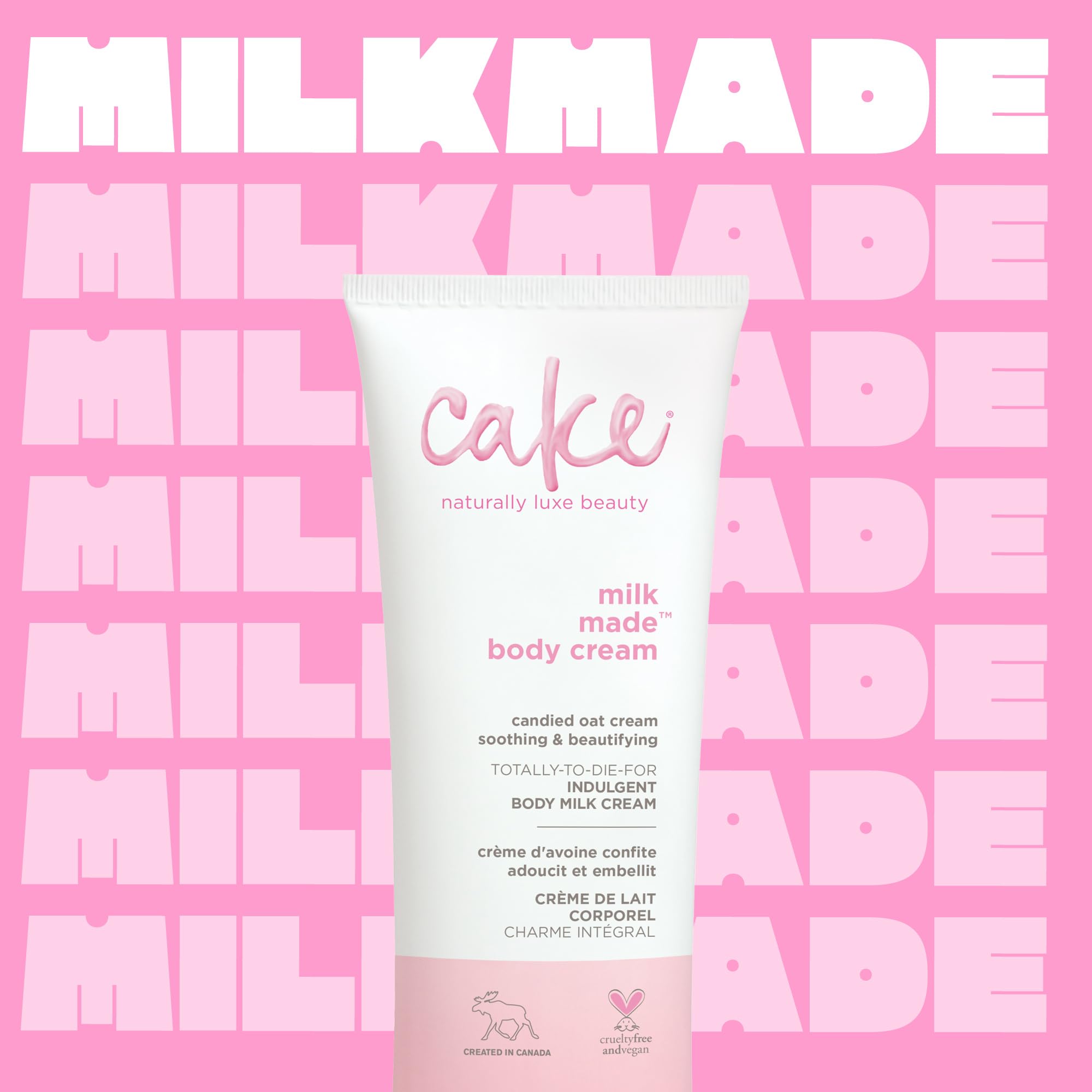 Cake Beauty Shea Butter Body Cream jar closeup showing creamy hydration