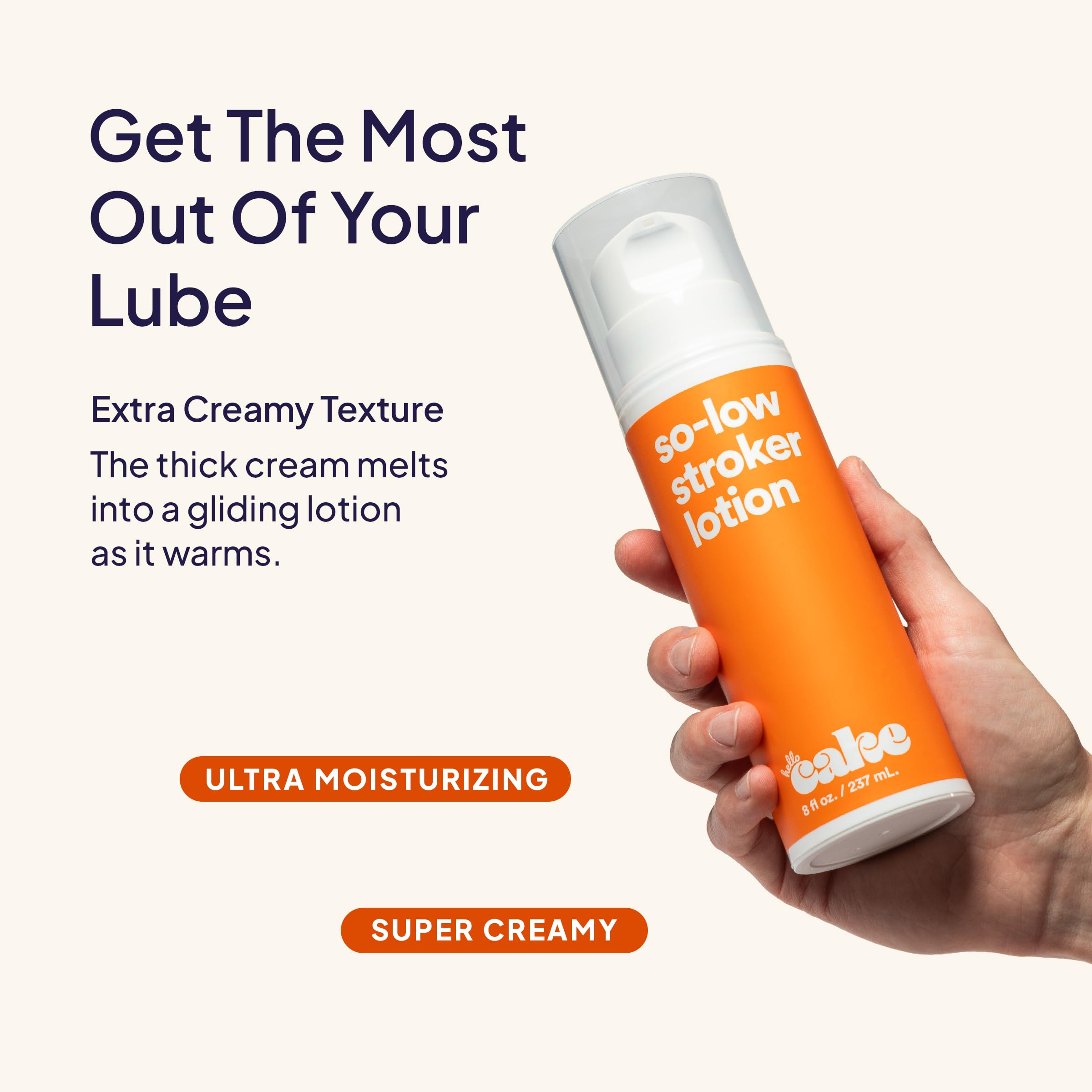 Keep Cake So-Low Stroker Lotion at bedside for quick, convenient self-care.