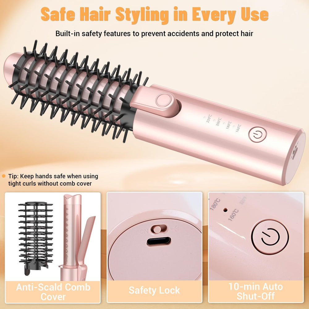 CAKKA anti-scald comb cover protects during styling.