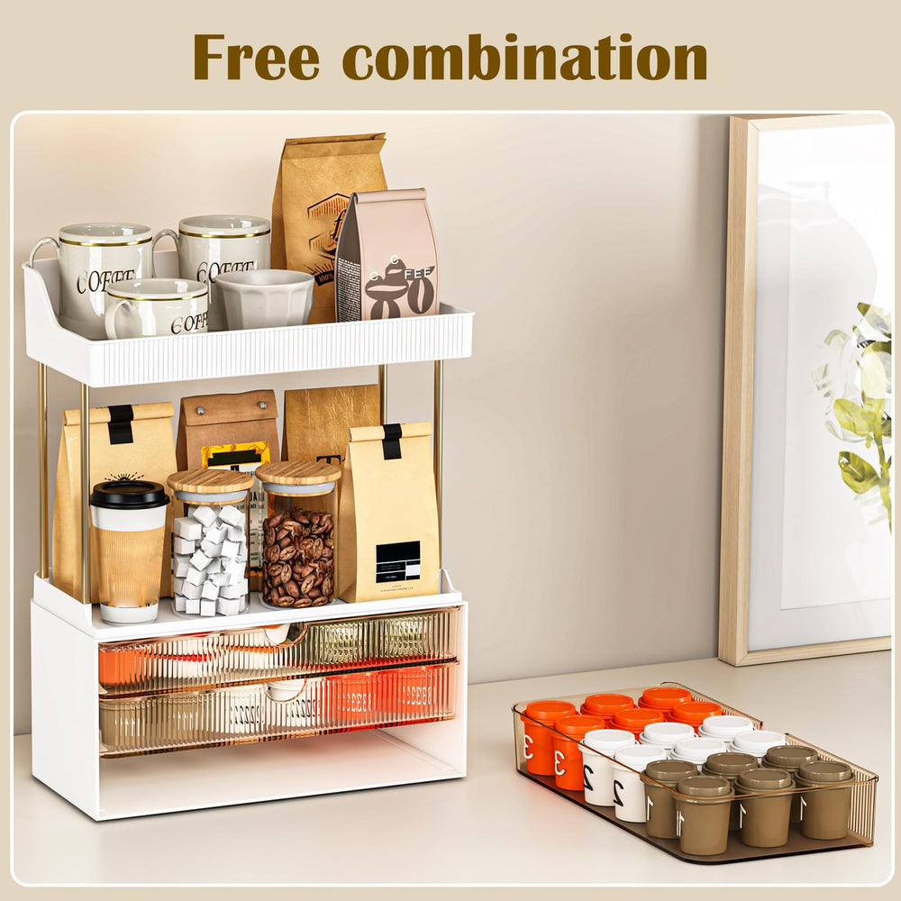 caktraie amber transparent body with gold rails for elegant, durable use
