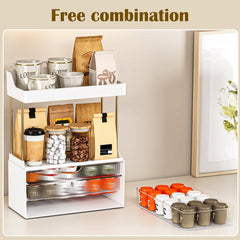 caktraie makeup organizer silicone base pad protects surfaces and prevents slips.