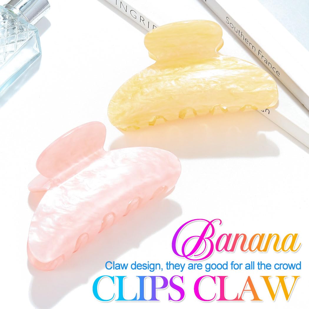 CAKURE pink acrylic claw clip closeup highlighting smooth finish