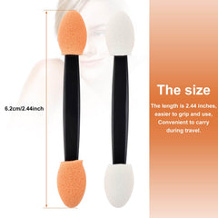 Cakvank dual-sides eyeshadow brushes for precise blending and even color payoff.