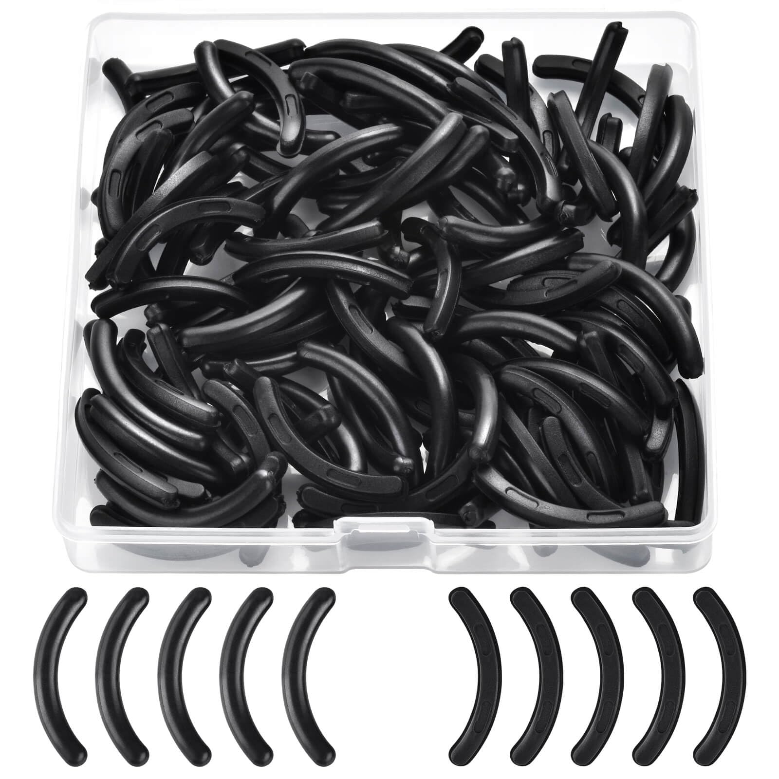 Cakvank eyelash curler refill close-up showing premium silicone for a smooth curl.