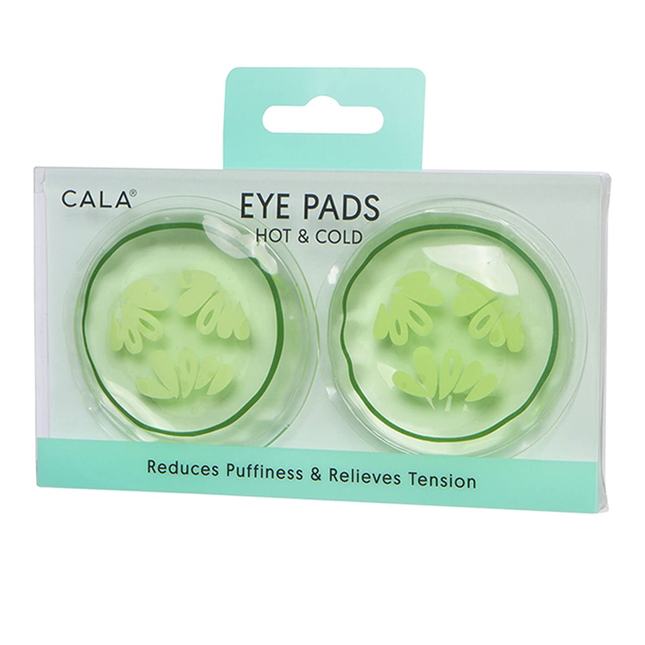 Almohadillas Cala para ojos con pepino, calor suave para relajación.
