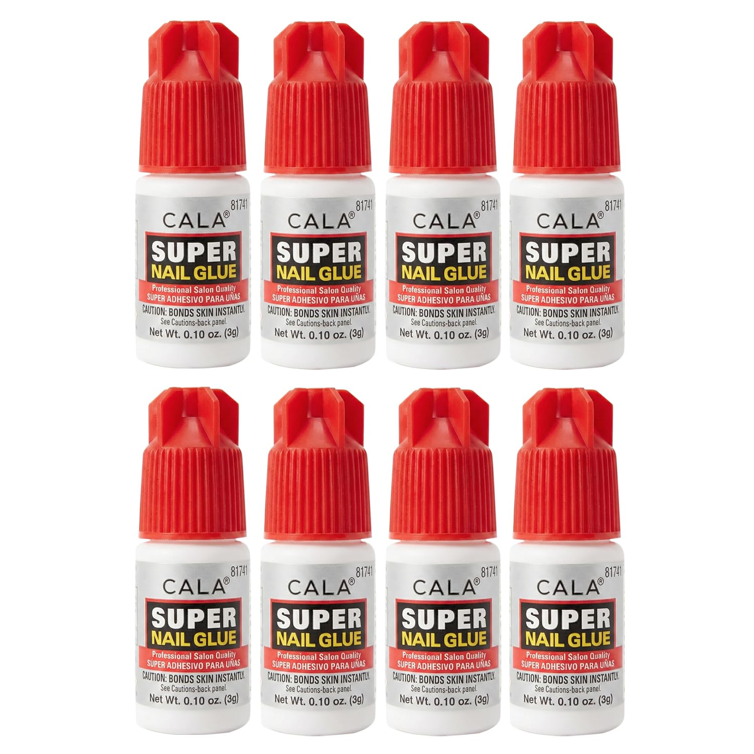 CALA Super Nail Glue, bote de pegamento para uñas, fijación fuerte para uñas artificiales