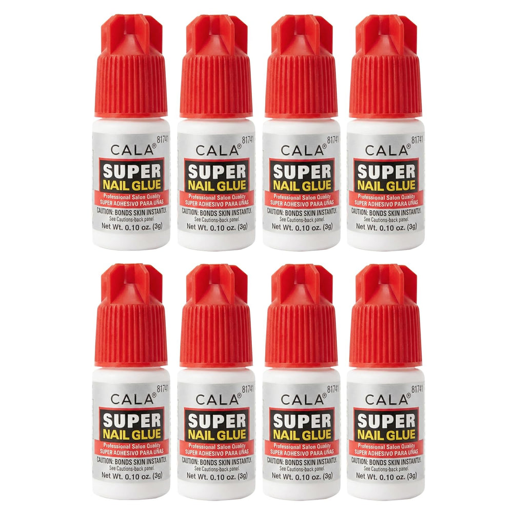 CALA Super Nail Glue, bote de pegamento para uñas, fijación fuerte para uñas artificiales