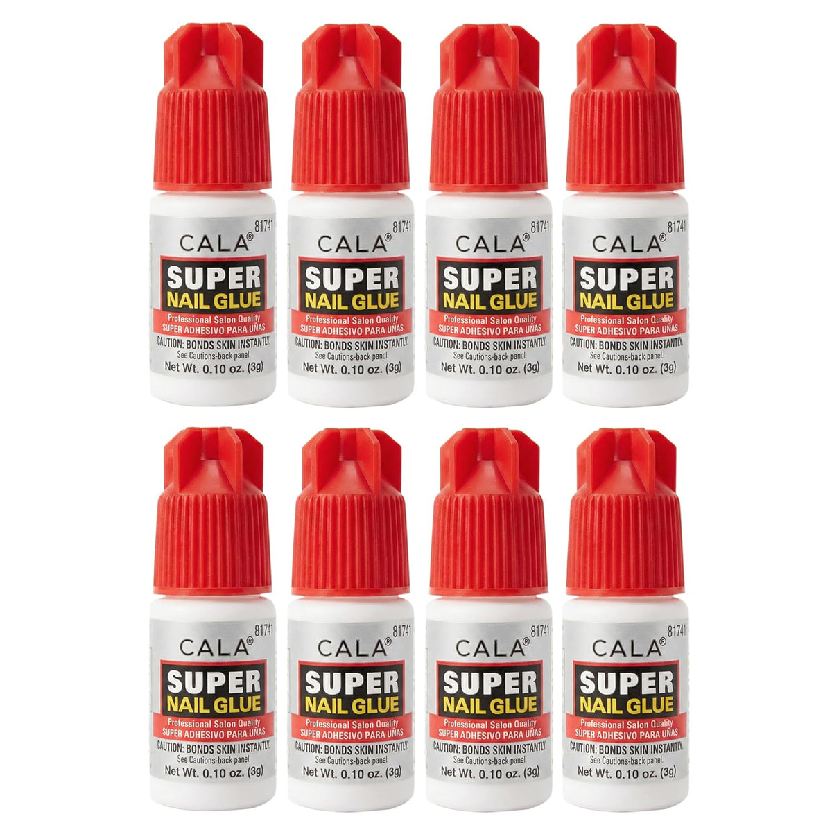 CALA Super Nail Glue, bote de pegamento para uñas, fijación fuerte para uñas artificiales