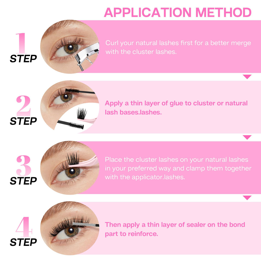 CALAILIS Lash Cluster Glue fast-drying formula dries quickly for comfortable wear.