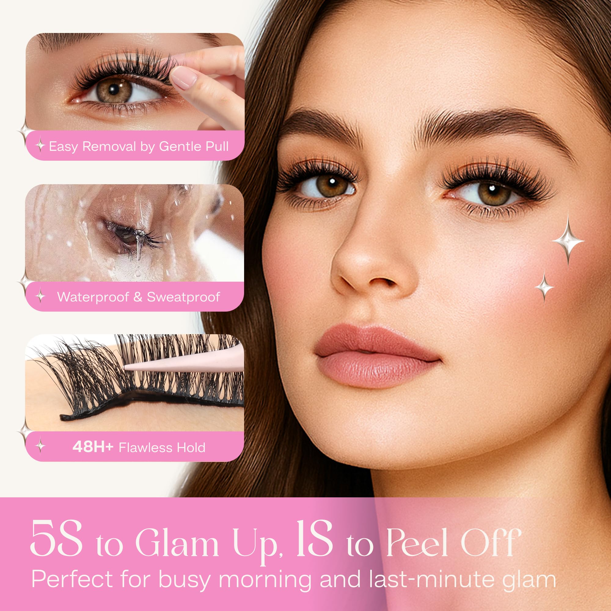 CALAILIS full-volume lashes create dramatic gaze with secure, long-lasting hold