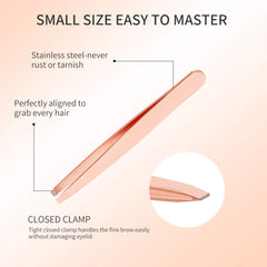 Calary Arroyner rose golden curved clip for precise lash alignment