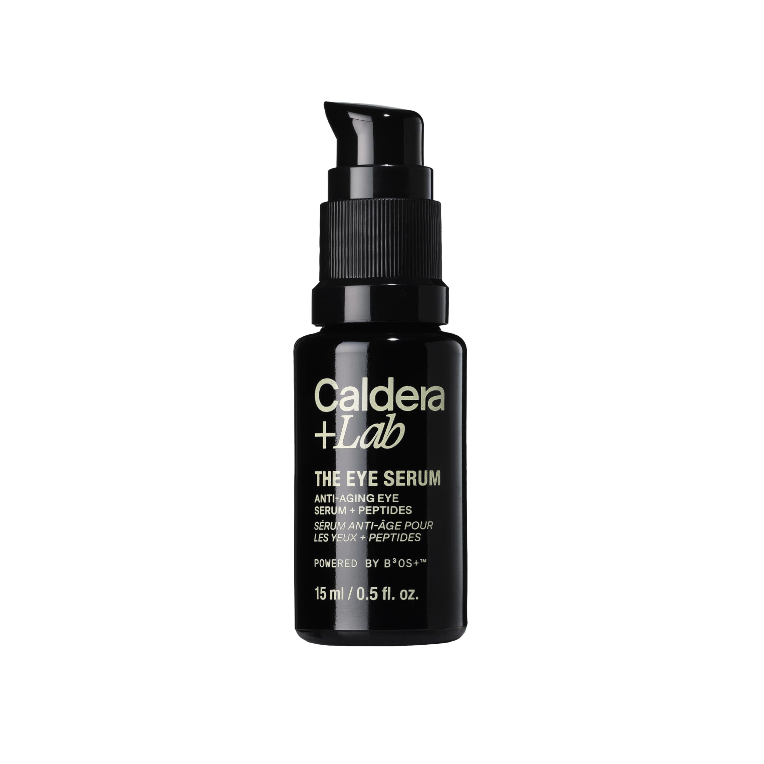 Caldera + Lab Eye Serum bottle shown for daily nourishment and refreshed look