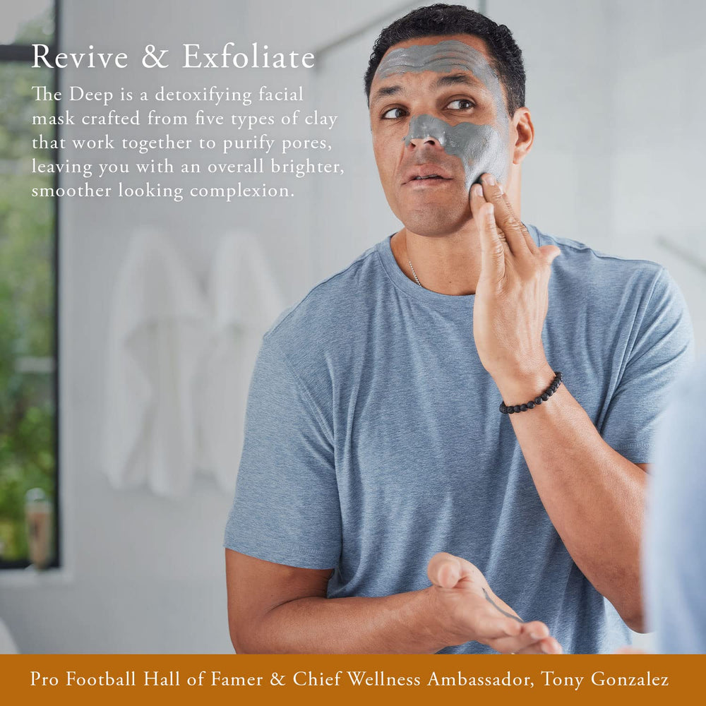 Caldera + Lab The Deep clay texture highlights natural minerals for pore refinement.