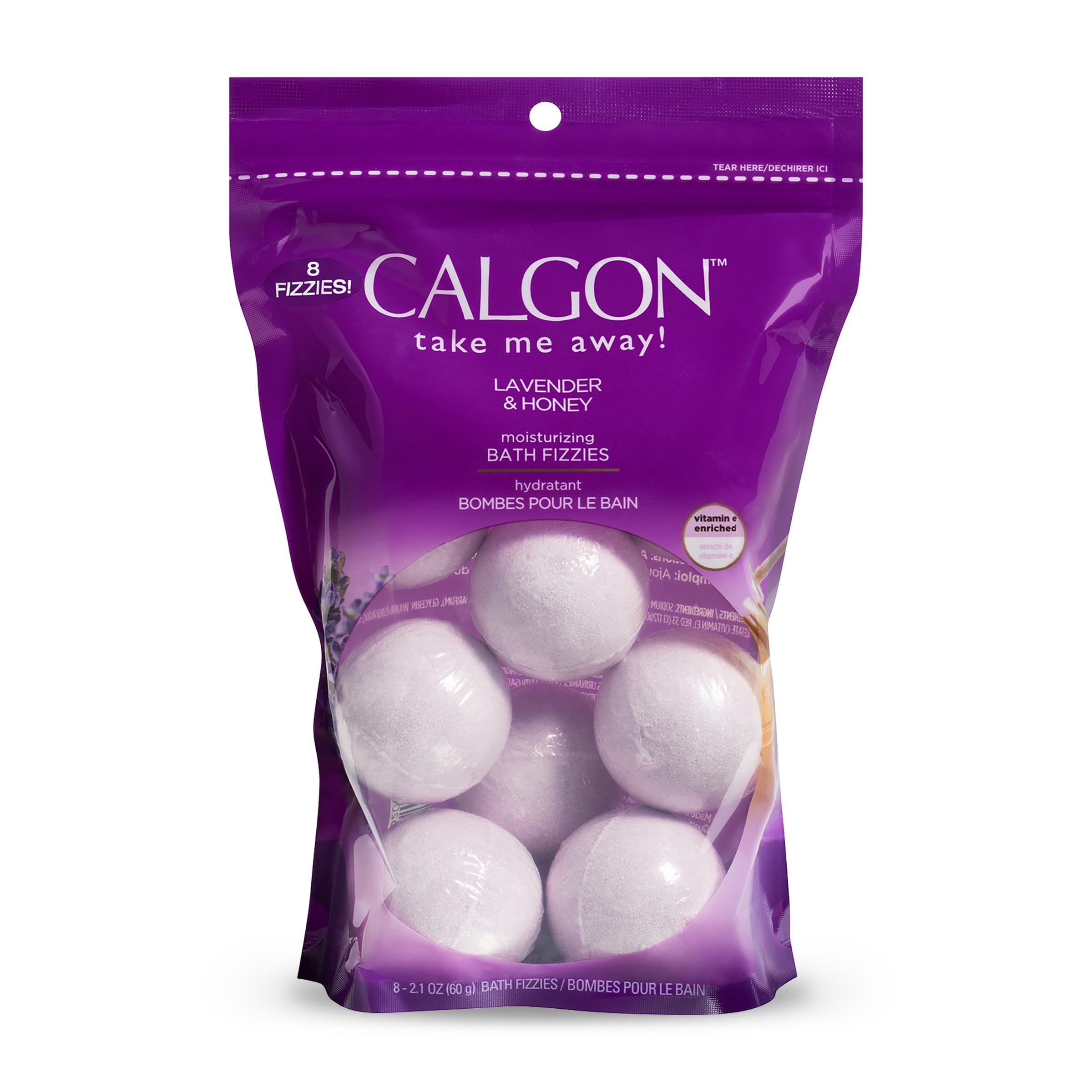 Calgon Burbujas para baño Lavanda y Miel, experiencia relajante en agua tibia.