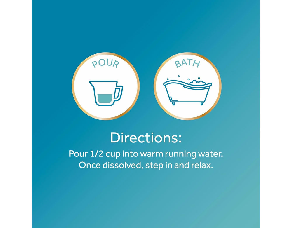 Calgon Ocean Breeze creates a refreshing, calming bath scene.