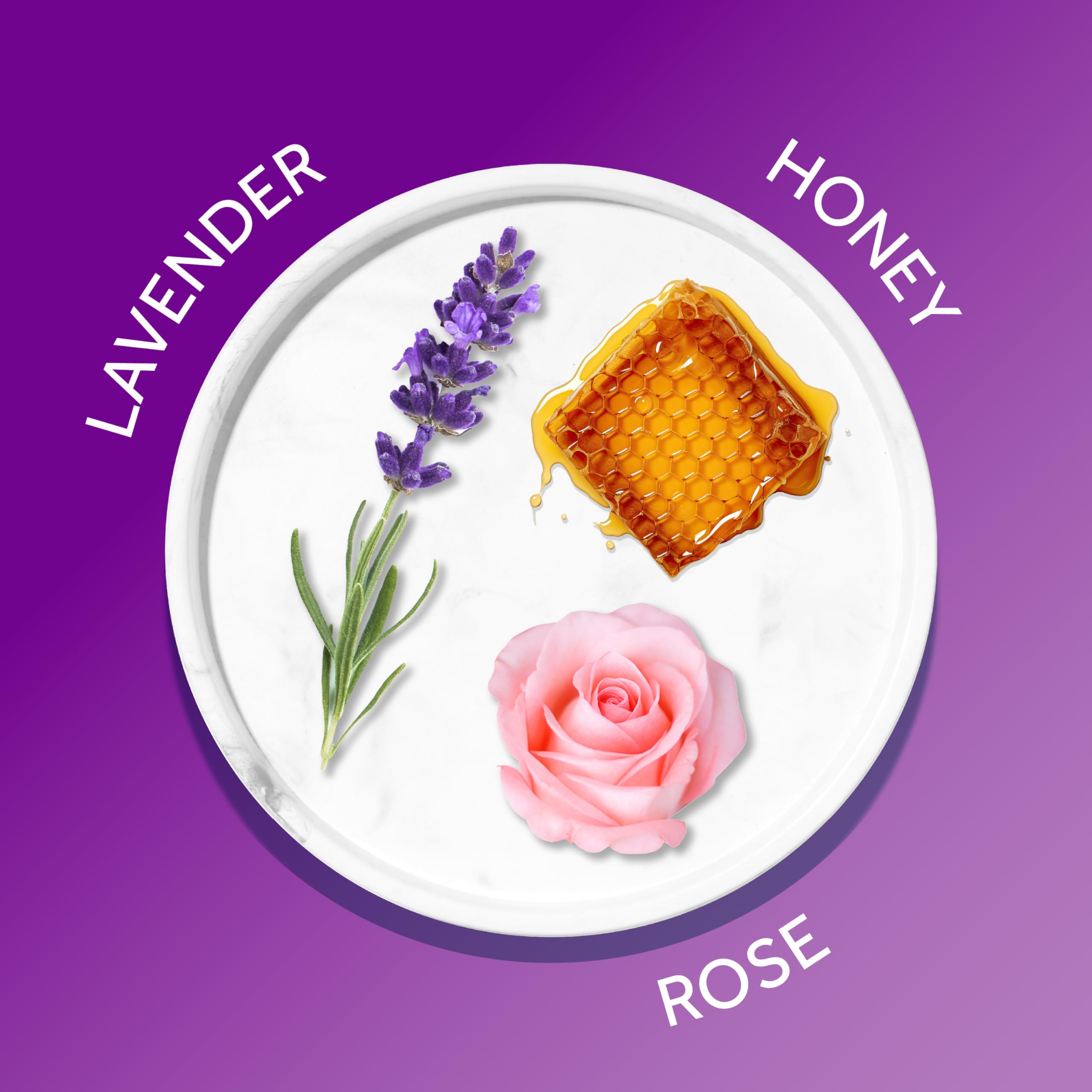 Pastillas efervescentes Calgon Lavanda y Miel para aroma floral.