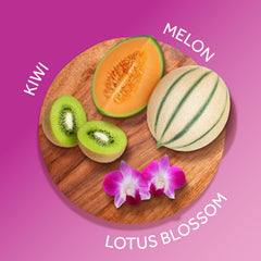 Calgon Tahitian Orchid spray-wrist-neck shows targeted freshness after shower or workout.