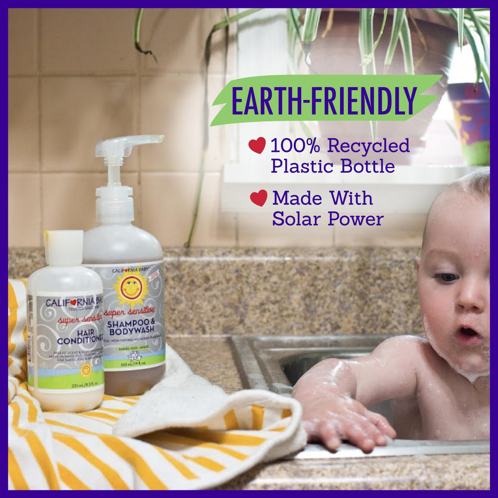 Cabello delicado y rizado se beneficia con California Baby.