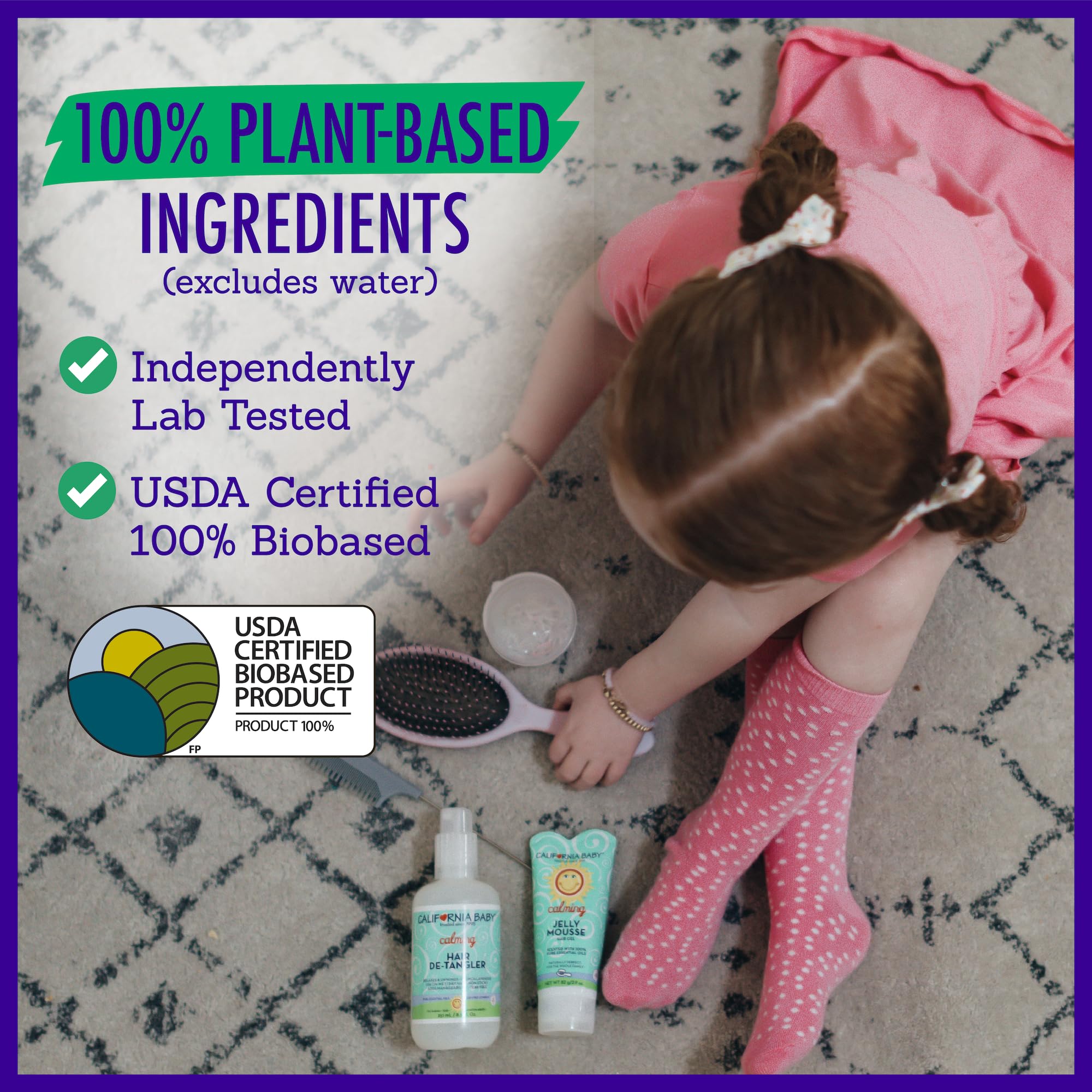 California Baby Gel Pelo Estilo Medio: ideal para peinar y dejar el cabello con forma sin pegajosidad