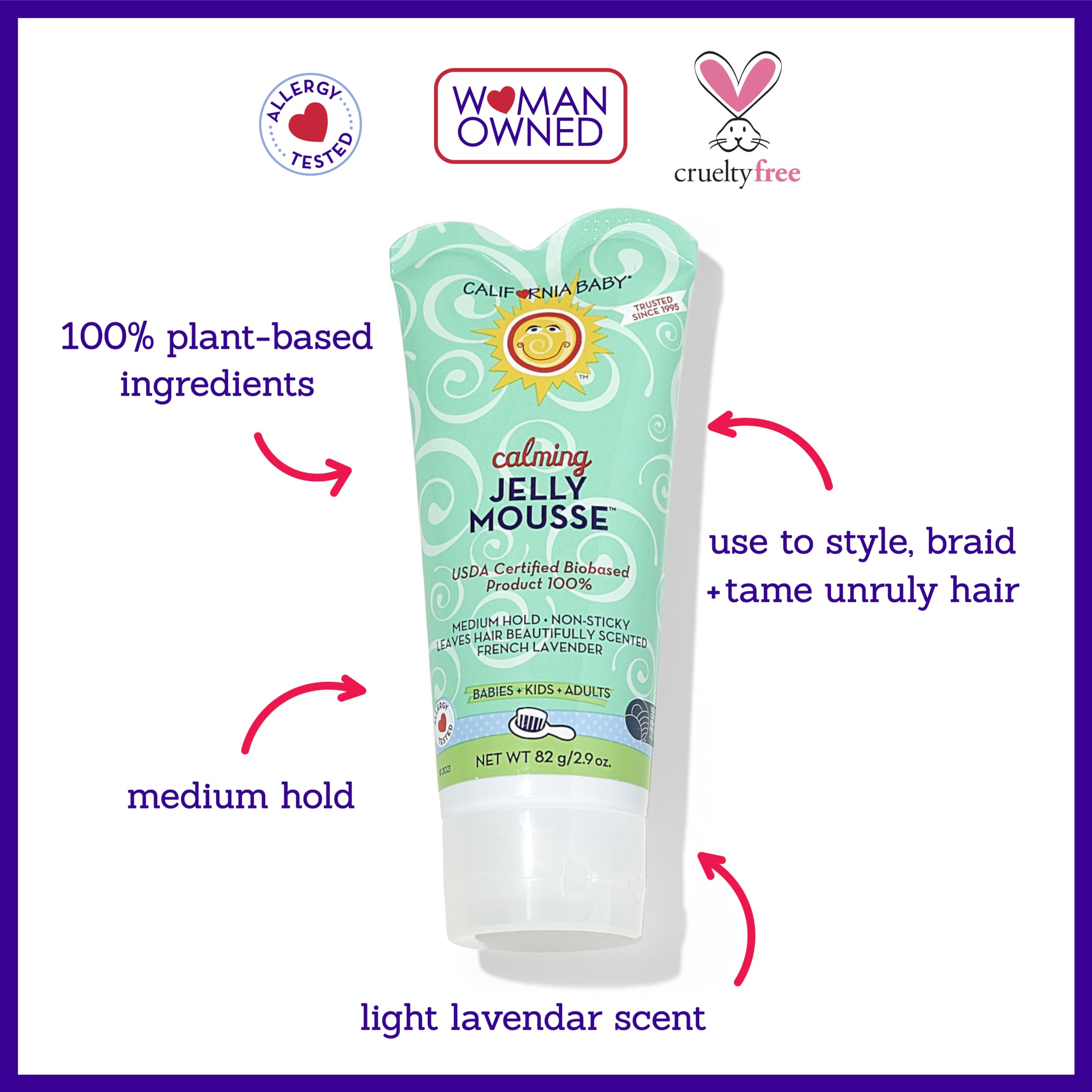 California Baby Gel Pelo Olor Lavanda: aroma suave de lavanda para una sensación agradable