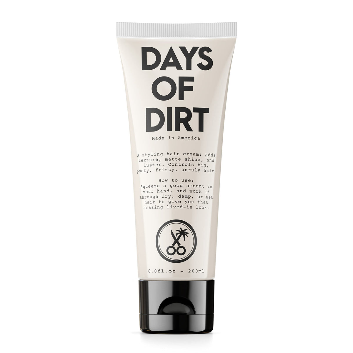 California Born Days of Dirt bottle front view for quick styling