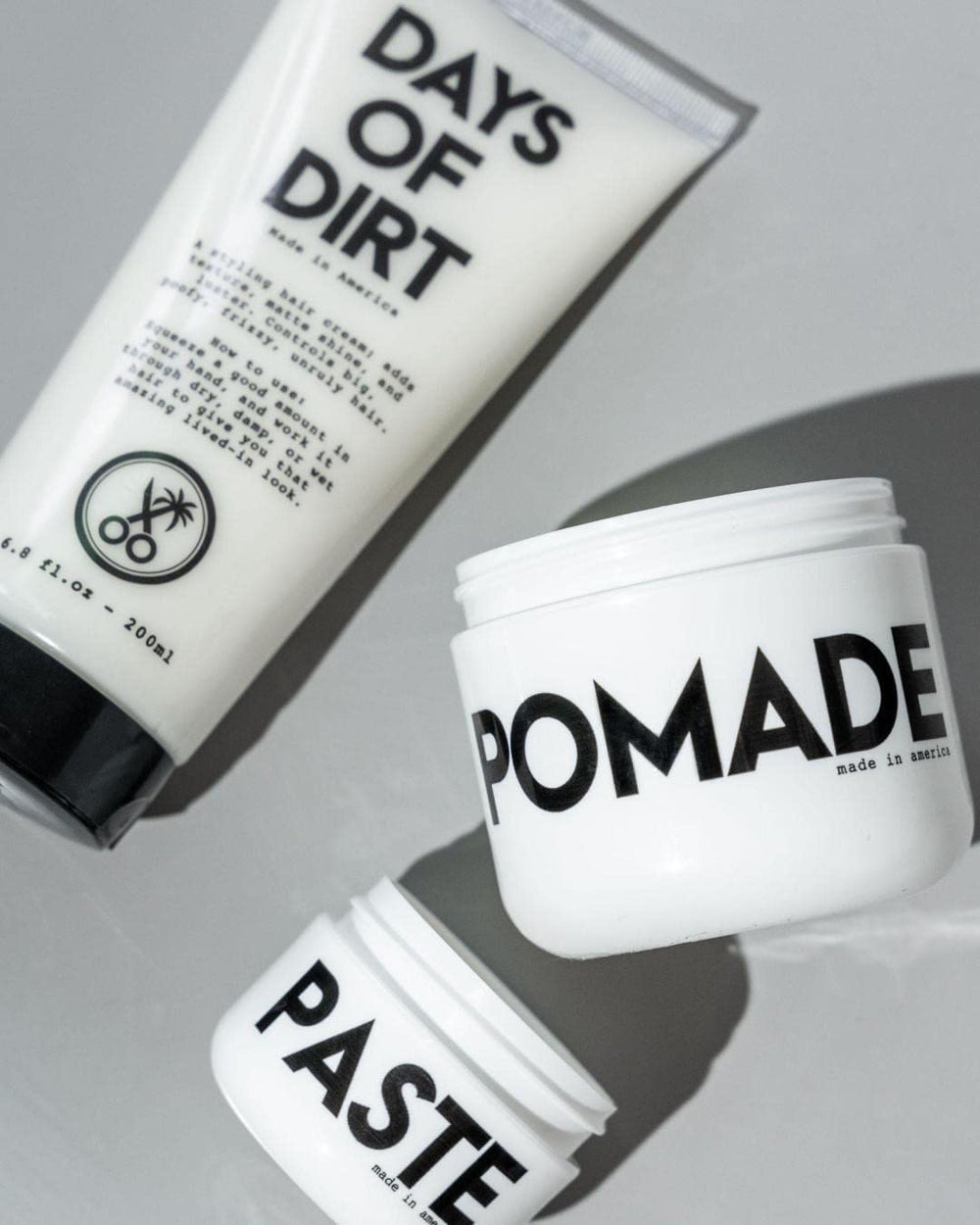 California Born Days of Dirt shine and lightweight hydration on hair