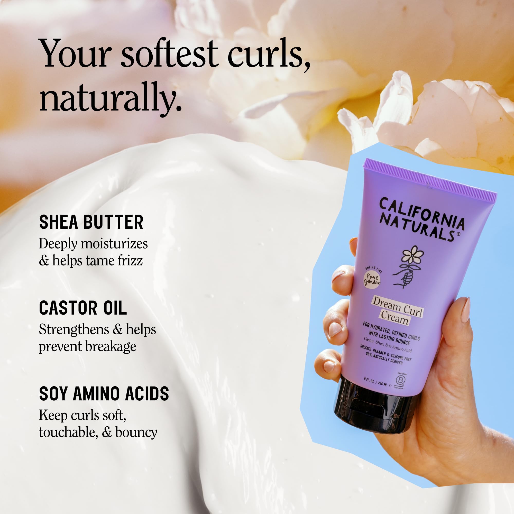 Etiqueta vegana y libre de crueldad en envase de California Naturals.