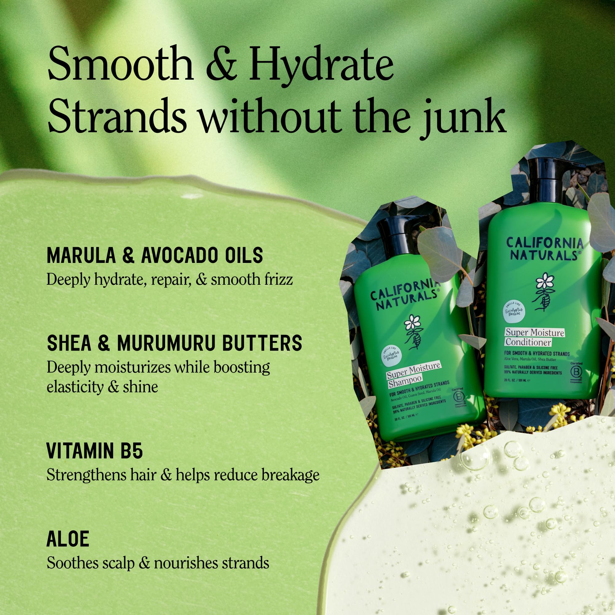 California Naturals Eucalyptus Breeze Duo pack on counter shows clean, hydrating formula