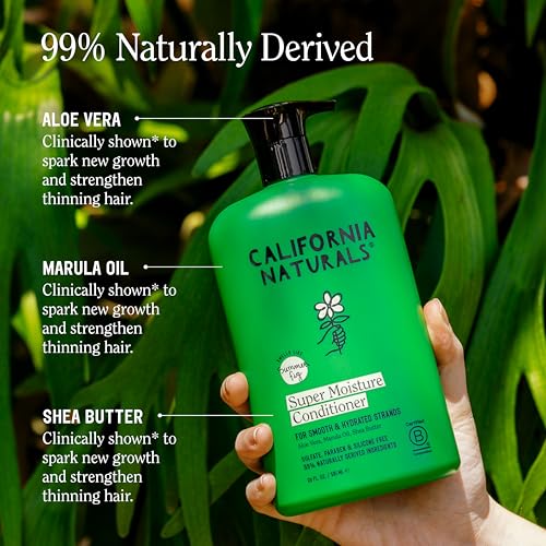 California Naturals marula oil droplets highlight nourishing care for dry hair