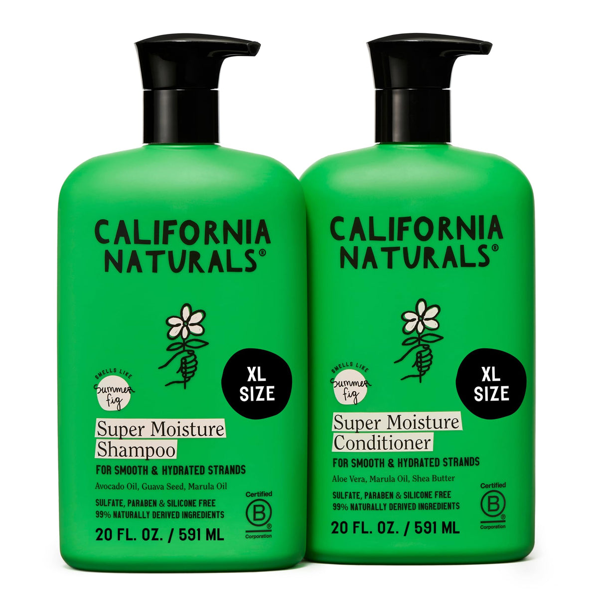 California Naturals Moisture Shampoo bottle for daily hydration and gentle cleansing