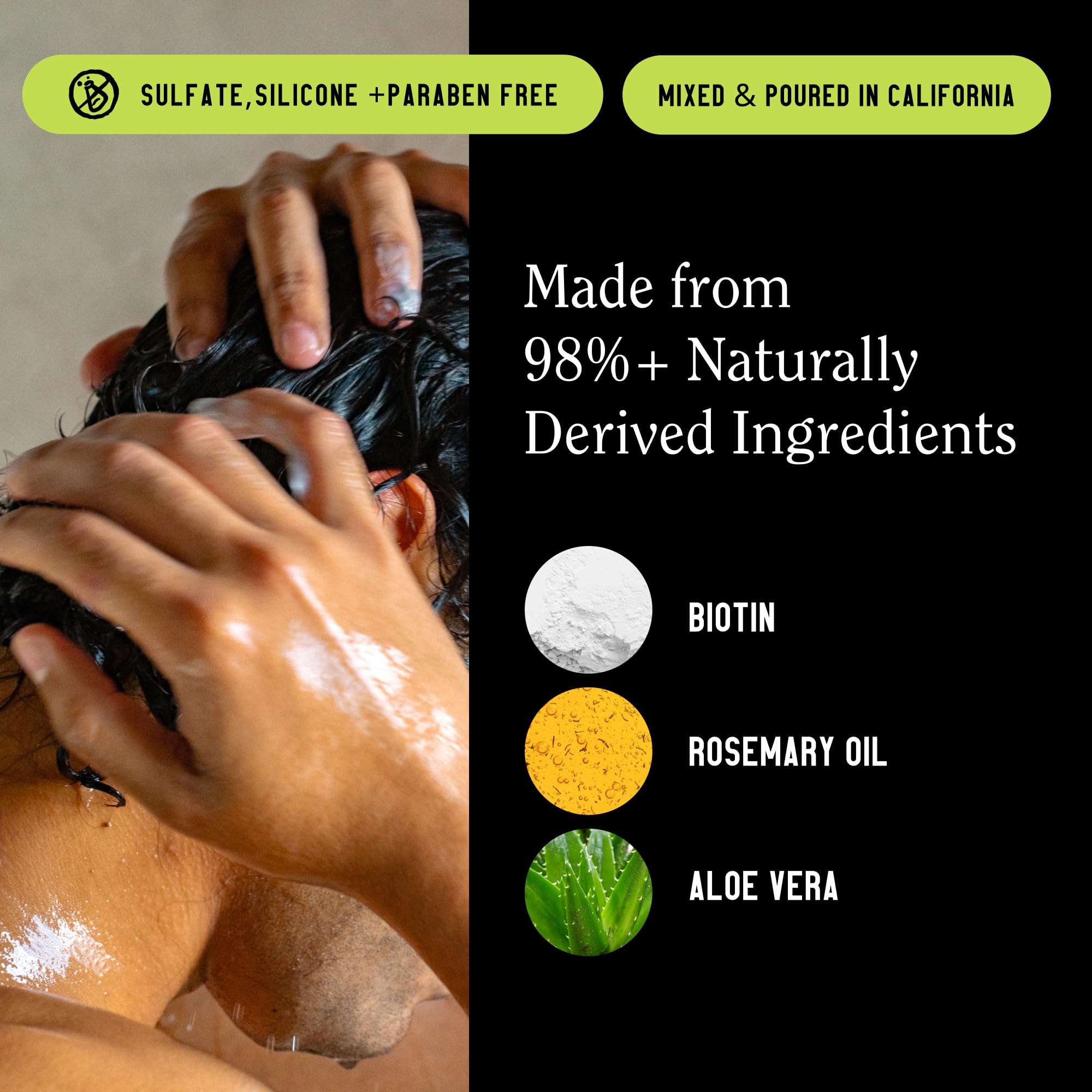 Re:GRO conditioner softens hair and improves manageability