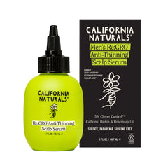 California Naturals Re:GRO serum en bote, aplicación fácil en cuero cabelludo