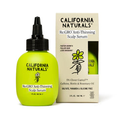 California Naturals Re:GRO serum bottle with Capixyl for fuller-looking hair.
