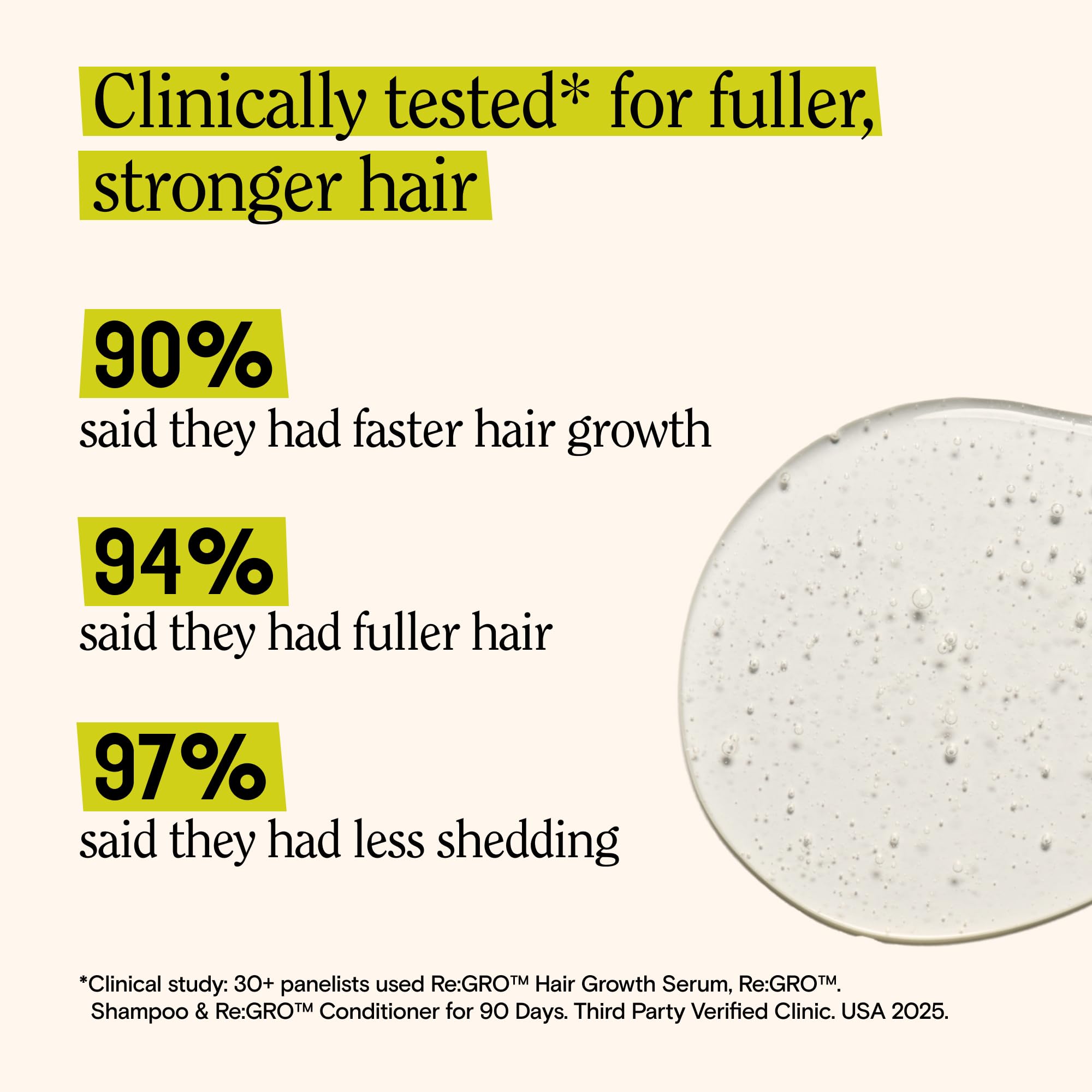 Key ingredients like caffeine, biotin, and rosemary support healthier-looking strands.