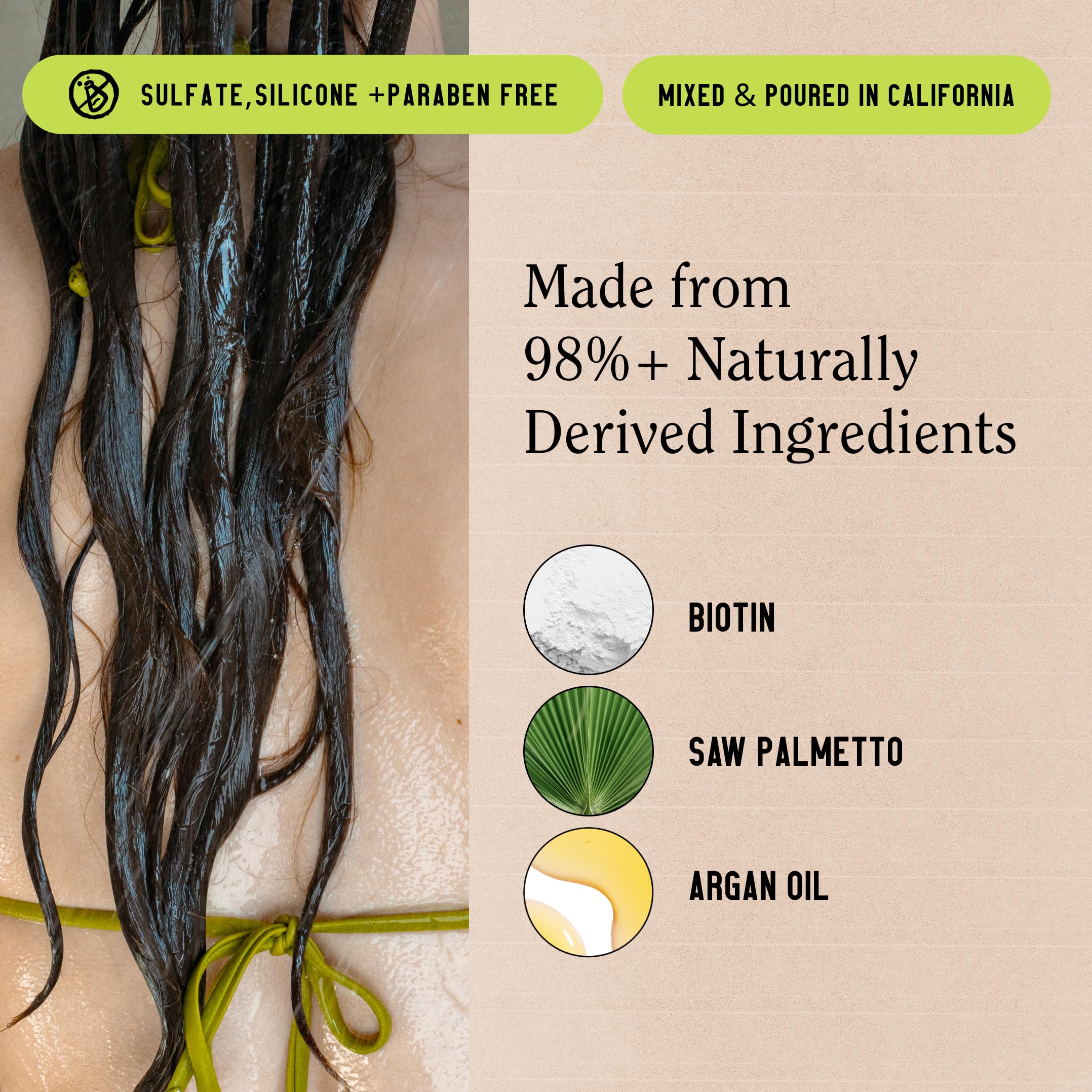 California Naturals Re:GRO Conditioner bottle front suggests nourished, resilient strands.