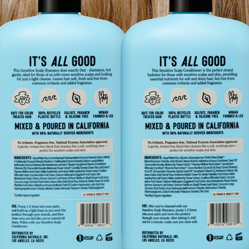 California Naturals sello vegano y libre de crueldad, compra consciente.