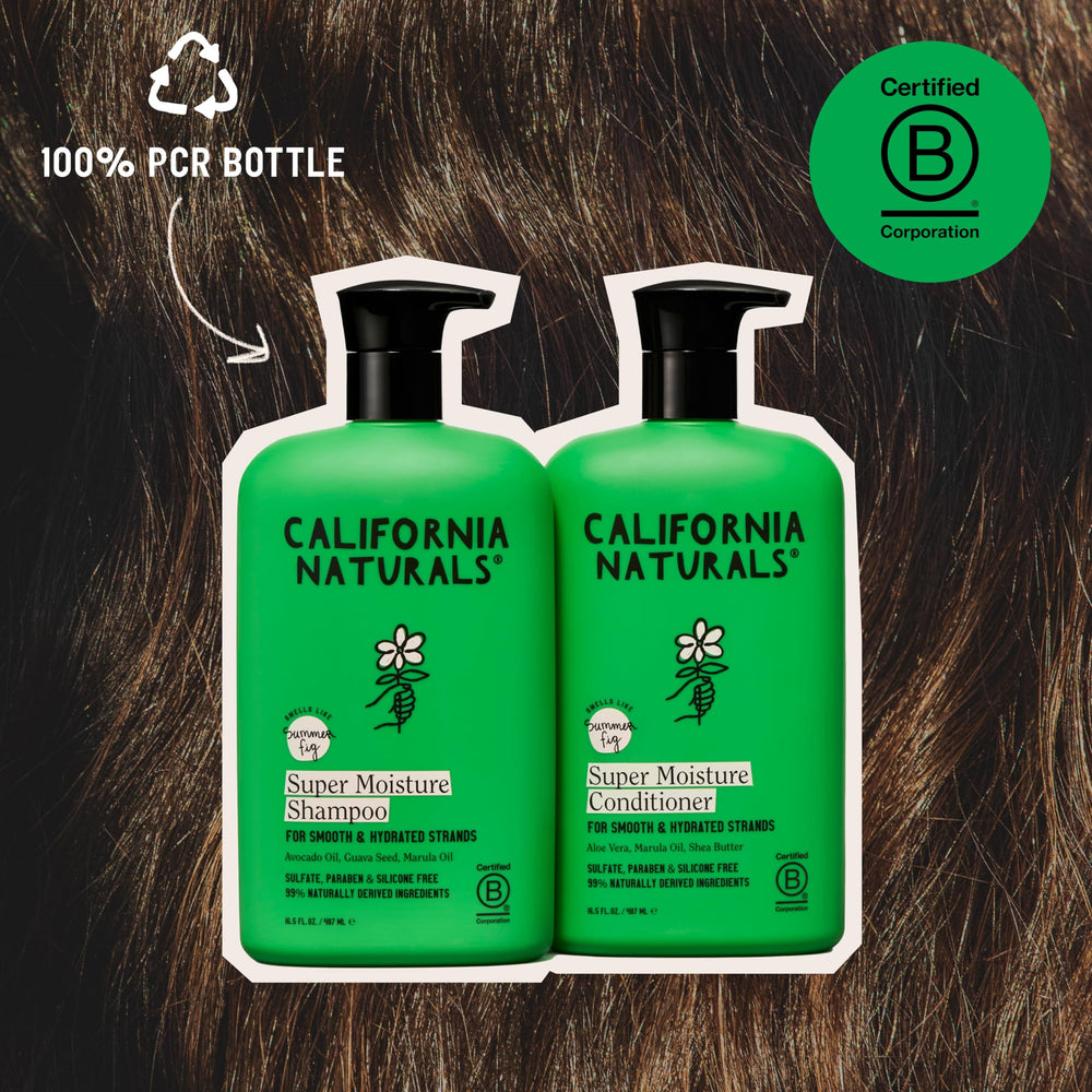 California Naturals sulfate-free badge on packaging for gentle cleansing