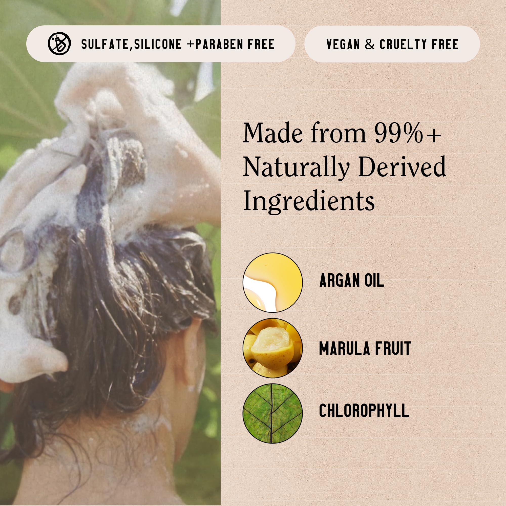 California Naturals: extracto de marula para hidratación profunda del cabello.