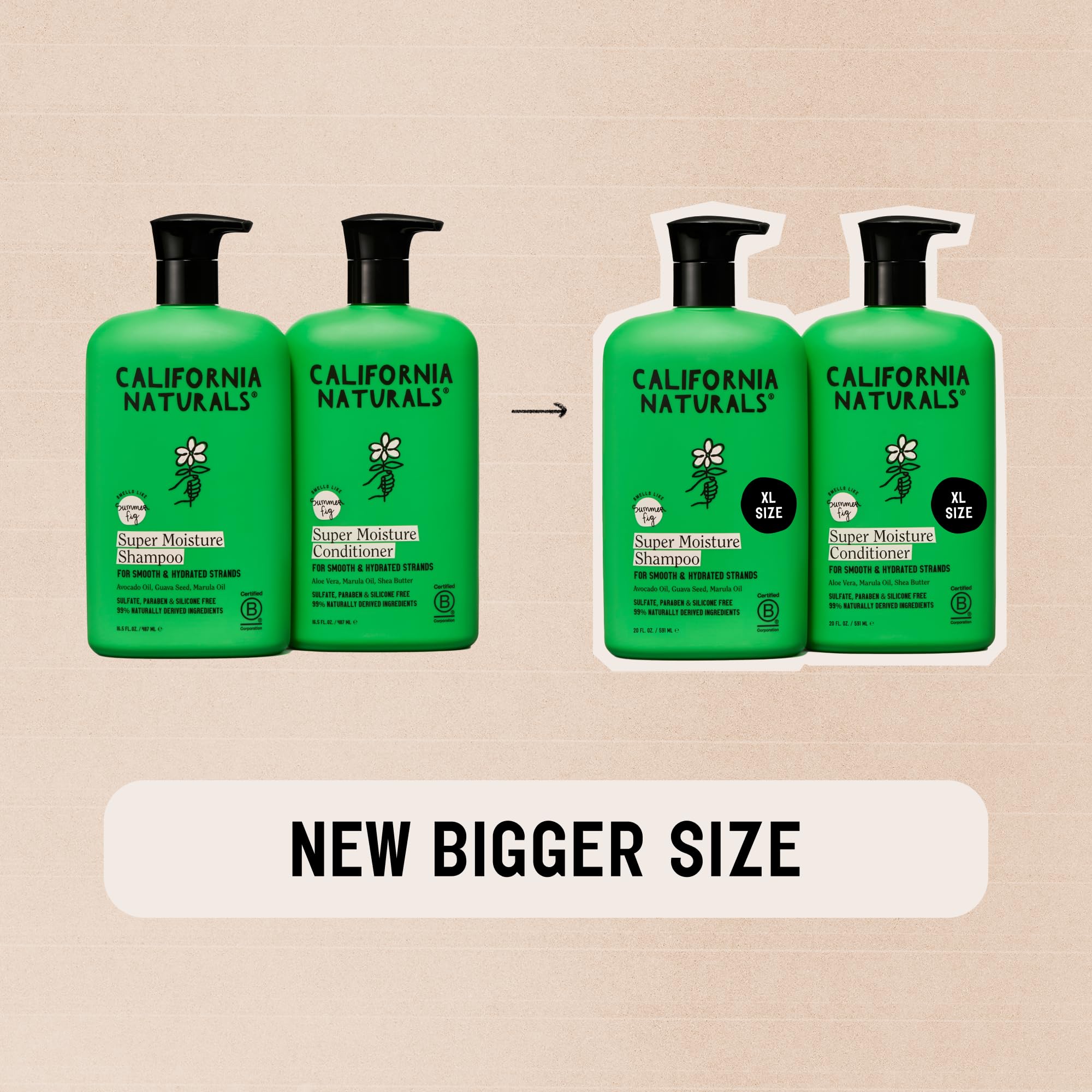 California Naturals vegan and cruelty-free badge on product packaging